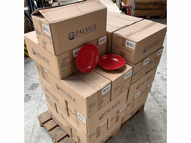 Palmer coupe rodondo pastabord met blaadjes motief 23 cm (480x) - afbeelding 1 van  7
