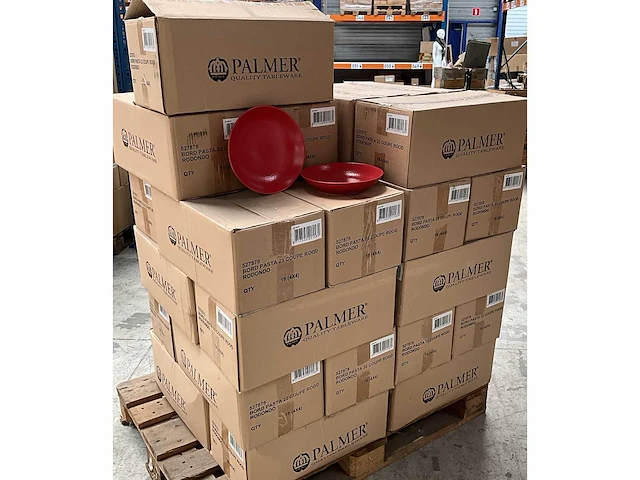 Palmer coupe rodondo pastabord met blaadjes motief 23 cm (480x) - afbeelding 2 van  7
