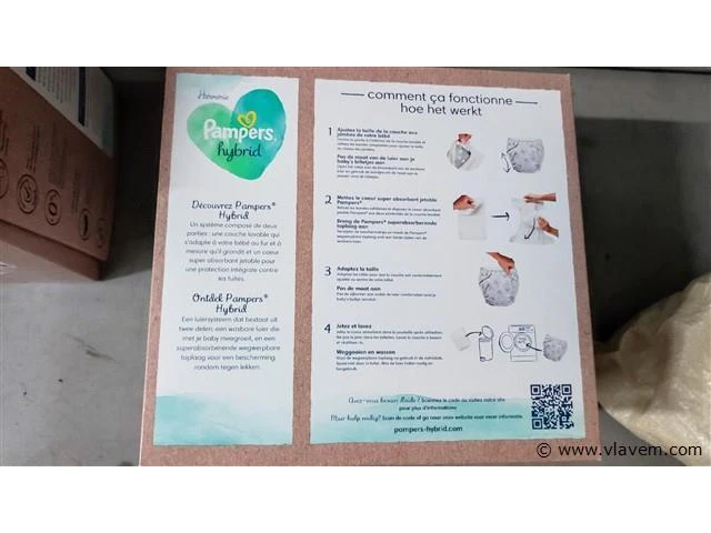 Pampers harmonie hybrid wasbare luiers pakket,14 pakken - afbeelding 4 van  5