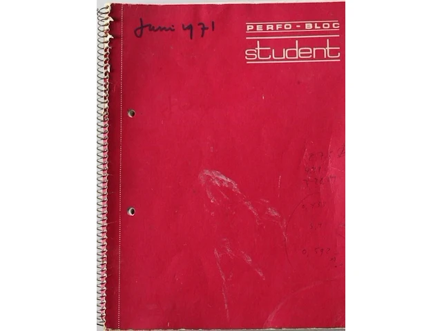 Panamarenko - flying objects - schetsboek 1971 - afbeelding 2 van  9