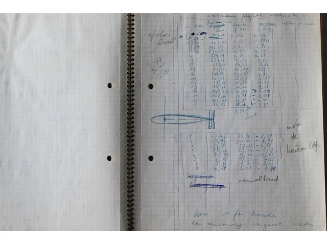 Panamarenko - flying objects - schetsboek 1971 - afbeelding 8 van  9