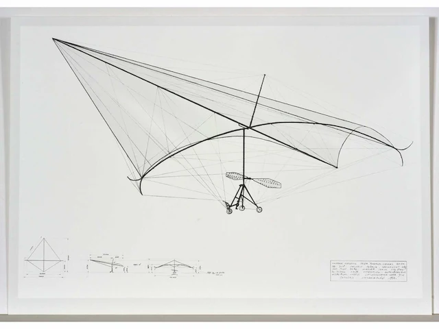 Panamarenko - mankrachtvliegtuig delta 'rogallo' - offset - afbeelding 2 van  5