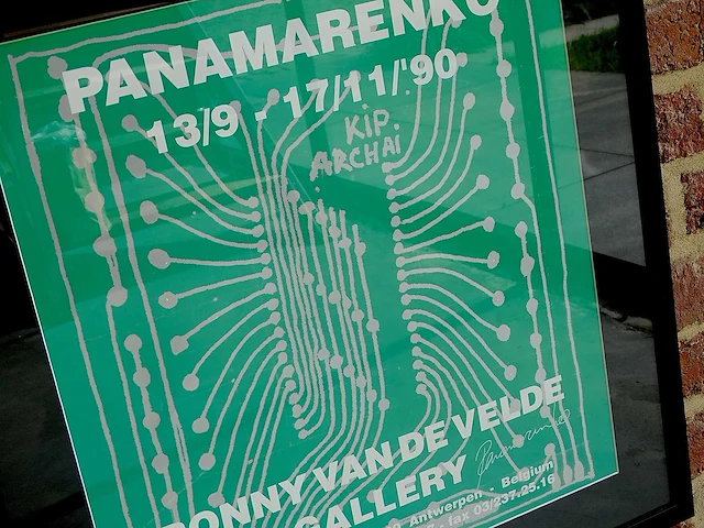 Panamarenko affiche (ronny v d velde gallery) - afbeelding 1 van  3