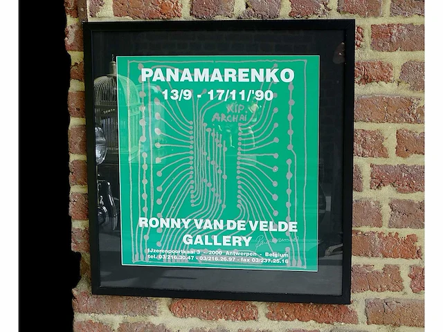 Panamarenko affiche (ronny v d velde gallery) - afbeelding 3 van  3