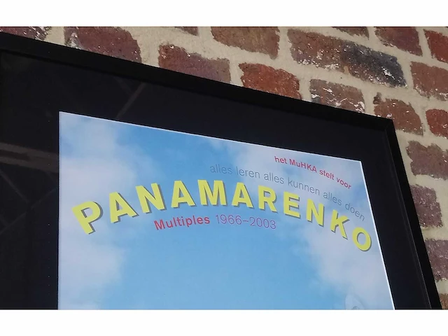 Panamarenko tentoonstellingsaffiche "multiples 1966 - 2003" - afbeelding 3 van  4