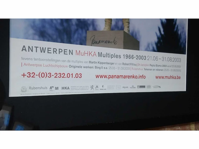 Panamarenko tentoonstellingsaffiche "multiples 1966 - 2003" - afbeelding 5 van  5