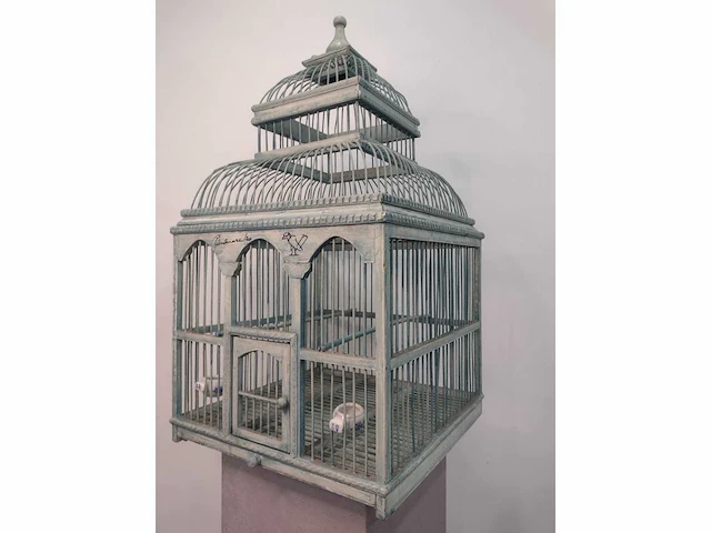 Panamarenko vogelkooi origineel werk handgesignieerd - afbeelding 4 van  9