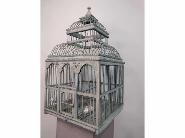Panamarenko vogelkooi origineel werk handgesignieerd - afbeelding 5 van  9