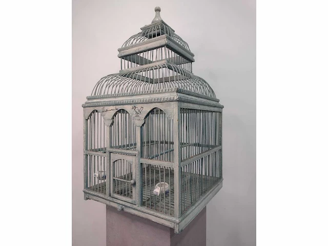 Panamarenko vogelkooi origineel werk handgesignieerd - afbeelding 9 van  9