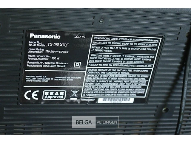 Panasonic tv met bijzettafel - werking onbekend - afbeelding 5 van  6