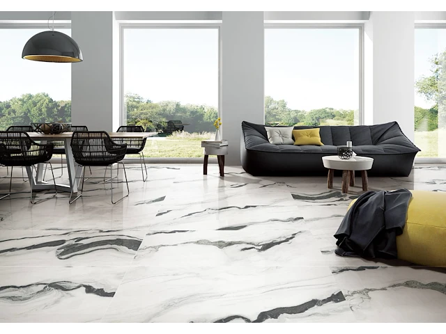 Panda white glossy 60x120cm gerectificeerd 46,08m² - afbeelding 1 van  2