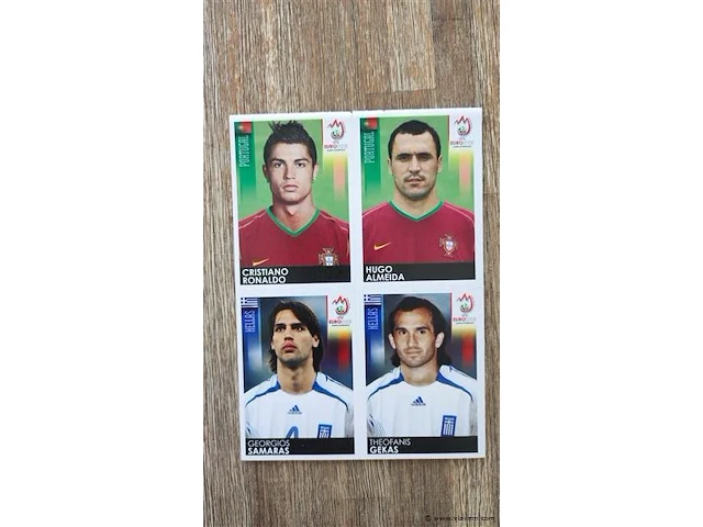 Panini euro 2008 cristiano ronaldo stickervel - afbeelding 1 van  1