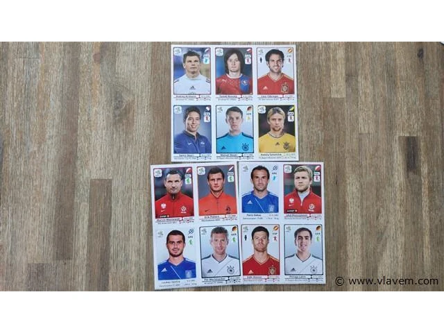 Panini euro 2012-3 stickervellen - afbeelding 1 van  2