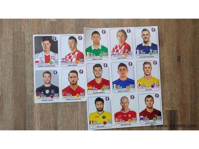 Panini euro 2016-2 stickervellen - afbeelding 1 van  2