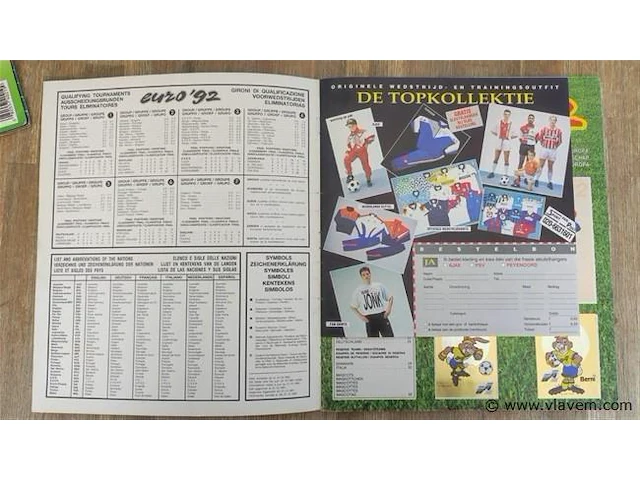 Panini euro 92 album compleet - afbeelding 3 van  10