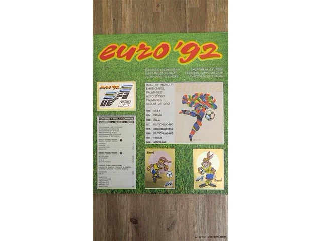 Panini euro 92 album compleet - afbeelding 4 van  10