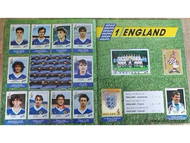 Panini euro 92 album compleet - afbeelding 7 van  10
