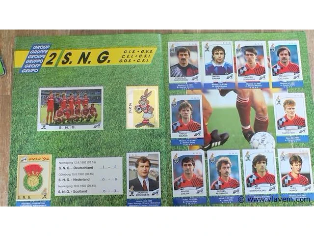 Panini euro 92 album compleet - afbeelding 8 van  10