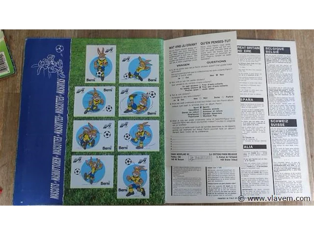 Panini euro 92 album compleet - afbeelding 10 van  10