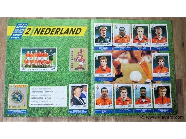Panini euro 92-compleet album - afbeelding 7 van  9
