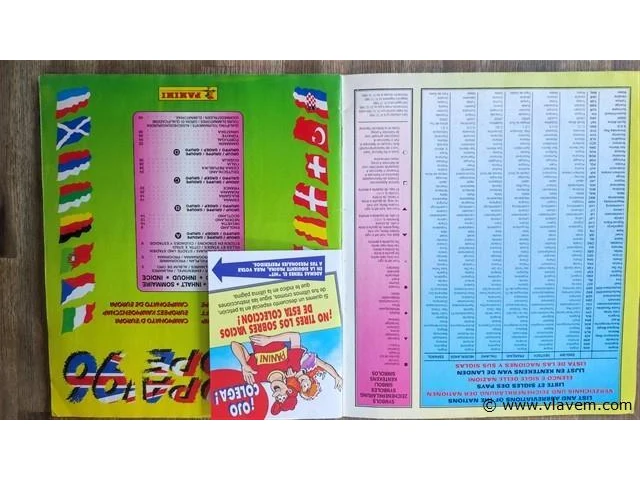 Panini euro 96- compleet album - afbeelding 2 van  10