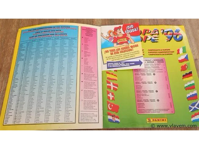 Panini europe 96 album compleet - afbeelding 2 van  10