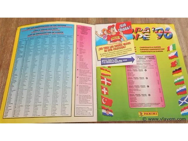 Panini europe 96 album compleet - afbeelding 3 van  10