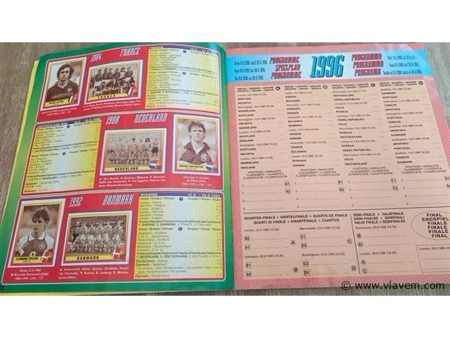 Panini europe 96 album compleet - afbeelding 6 van  10