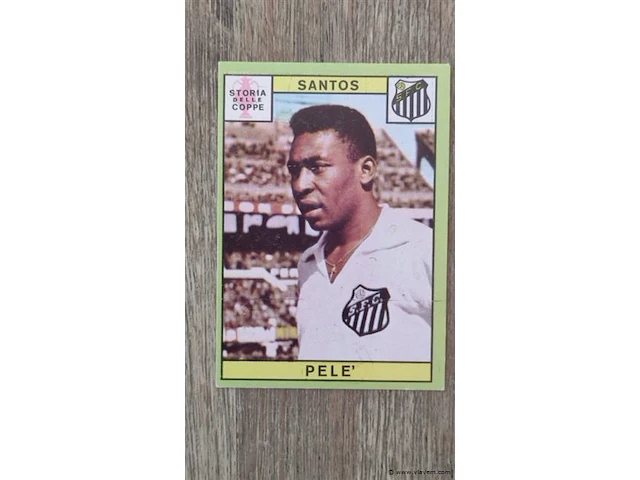 Panini sticker pélé santos - afbeelding 1 van  6