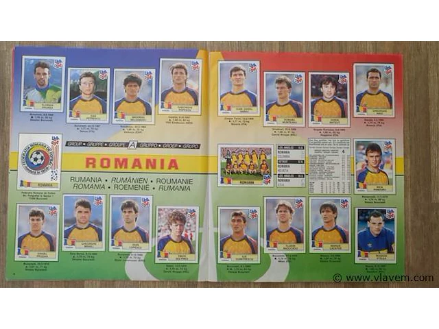 Panini usa 94 compleet album - afbeelding 3 van  8