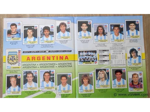 Panini usa 94 compleet album - afbeelding 6 van  8