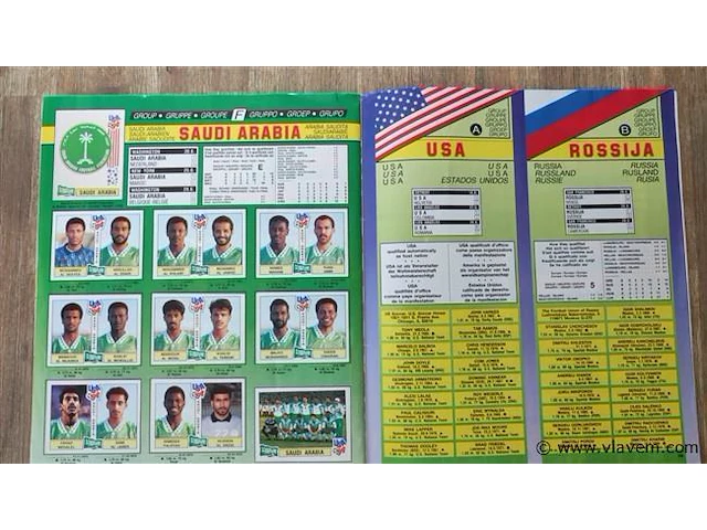 Panini usa 94 compleet album - afbeelding 7 van  8