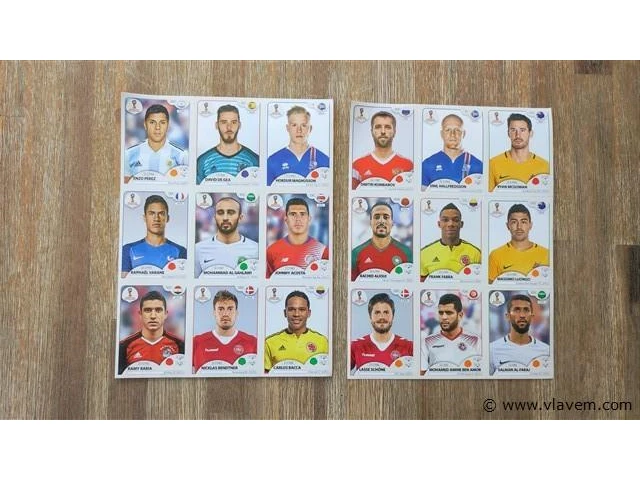 Panini world cup 2018-2 stickervellen - afbeelding 1 van  2