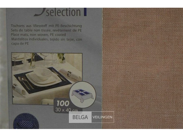 Pap star papieren onderleggers 30x40cm 2x±100st div kleuren - afbeelding 3 van  5