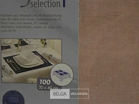 Pap star papieren onderleggers 30x40cm 2x±100st div kleuren - afbeelding 3 van  5