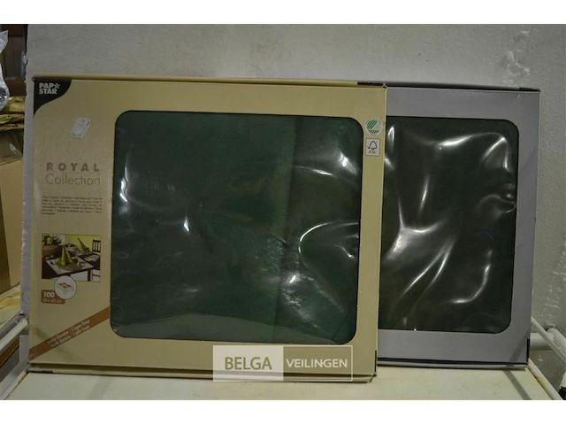 Pap star papieren onderleggers 30x40cm 2x±100st div kleuren - afbeelding 1 van  4