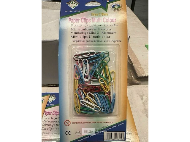 Paperclips multi color 216 stuks - afbeelding 8 van  9