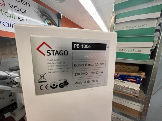Papierboormachine stago - afbeelding 5 van  5