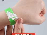 Papieren armbanden neon rood-groen - afbeelding 3 van  6