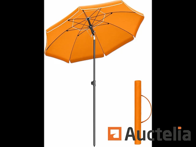 Parasol 160 cm, upf 50+, bidirectioneel kantelbaar 30° - afbeelding 3 van  7