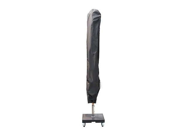 Parasol 2,5m alu donkergrijs + beschermhoes + parasolvoet 40kg - afbeelding 4 van  19