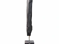 Parasol 2,5m alu donkergrijs + beschermhoes + parasolvoet 40kg - afbeelding 4 van  19