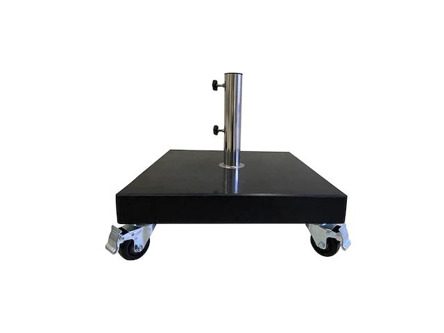 Parasol 2,5m alu donkergrijs + beschermhoes + parasolvoet 40kg - afbeelding 9 van  19