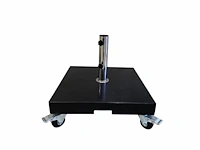 Parasol 2,5m alu donkergrijs + beschermhoes + parasolvoet 40kg - afbeelding 10 van  19