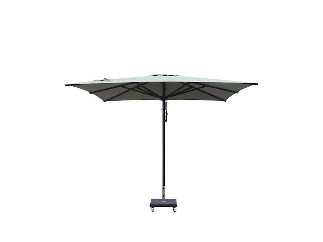 Parasol 2,5m alu donkergrijs + beschermhoes + parasolvoet 40kg - afbeelding 12 van  19