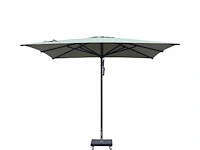 Parasol 2,5m alu donkergrijs + beschermhoes + parasolvoet 40kg - afbeelding 12 van  19