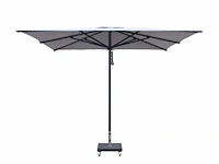 Parasol 2,5m alu donkergrijs + beschermhoes + parasolvoet 40kg - afbeelding 13 van  19