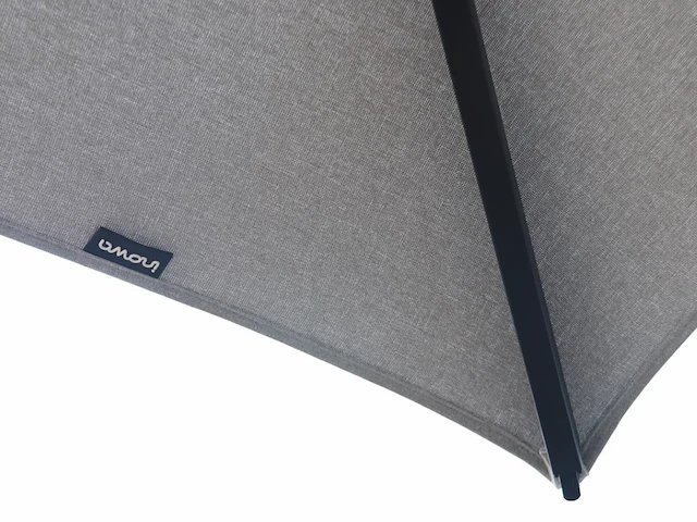 Parasol 2,5m alu donkergrijs + beschermhoes + parasolvoet 40kg - afbeelding 17 van  19