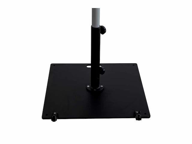 Parasol 2,5m antraciet + beschermhoes + parasolvoet 35kg zwart - afbeelding 4 van  12