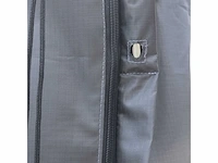 Parasol 2,5m antraciet + beschermhoes + parasolvoet 35kg zwart - afbeelding 11 van  12